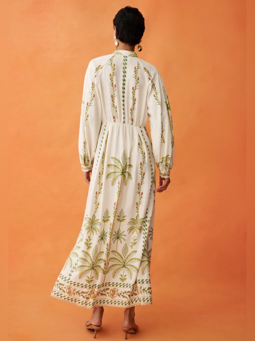 Few Moda ANAYA Raquel Dress Women's White Embroidered Maxi Dress size 8 - Picture 6 of 15